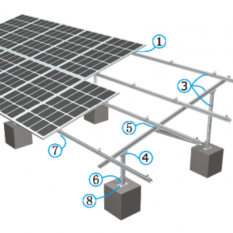iron steel solar mounting system tagagawa