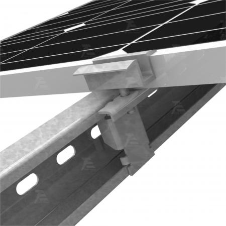 Zn-Al-Mg Coated Steel Solar Ground Mounting System
