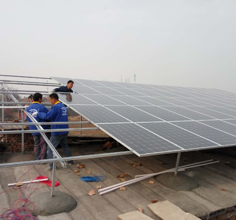  Henan Pingdingshan 40kw Photovoltaic-Aquaculture proyekto